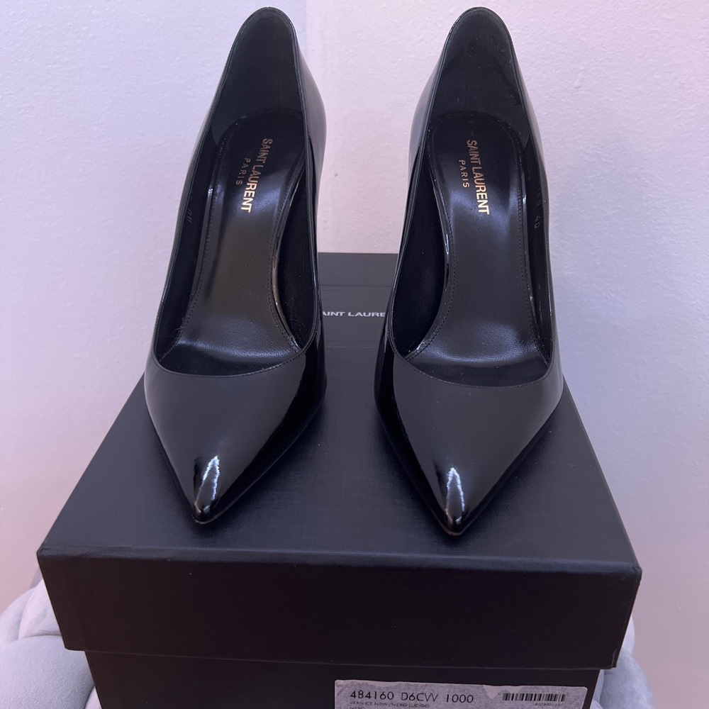 - Saint Laurent opium pumps patent leather Retail for price $1,390